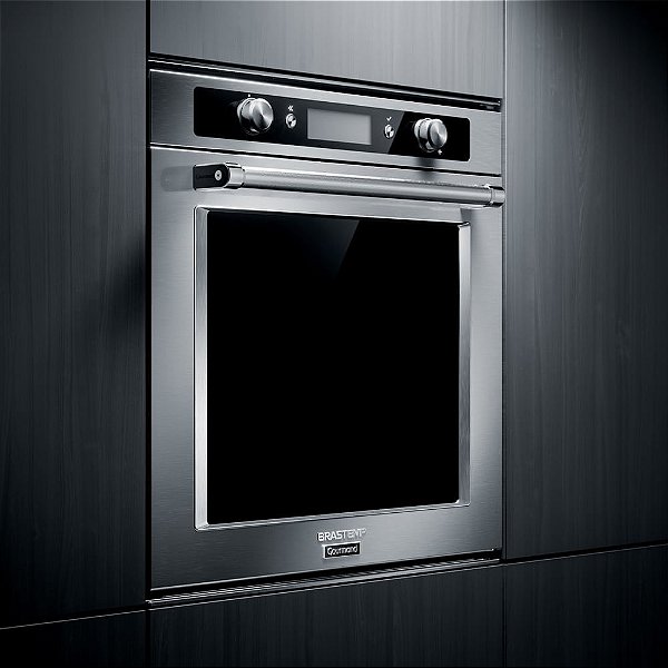 Forno de Embutir Elétrico Brastemp Gourmand 73 Litros Inox com Função Convecção e Meat Control - BOC60BR