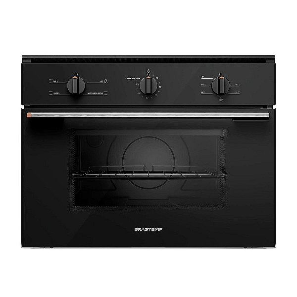 Forno de Embutir Elétrico 47 Litros com 3 Modos de Preparo Preto Brastemp - BOB47AE