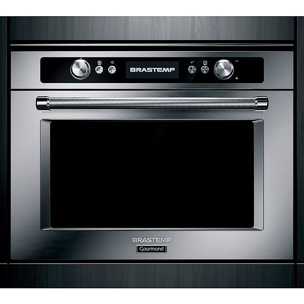 Forno de Embutir Elétrico a Vapor Brastemp Gourmand 34 Litros Inox com Cozimento a Baixa Temperatura e Meat Control - BOD45AR