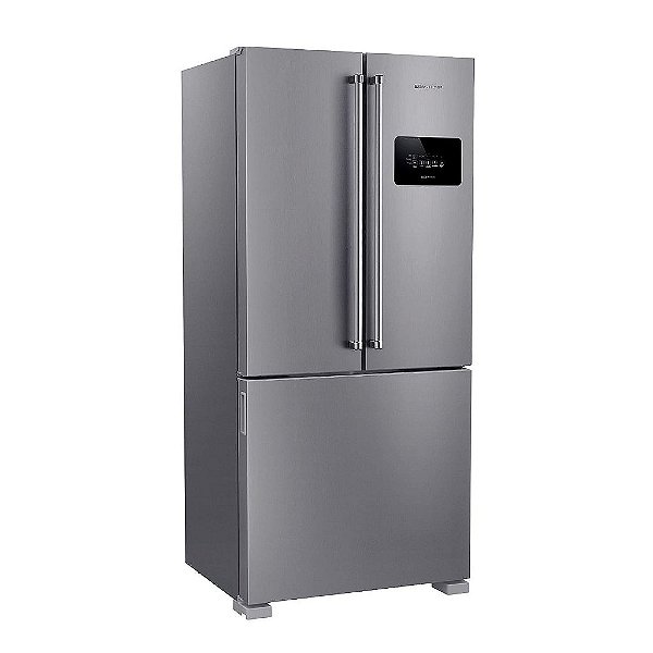 Geladeira French Door 3 Portas 559L com Puxador Inox Edição Limitada Brastemp - BRO85NK