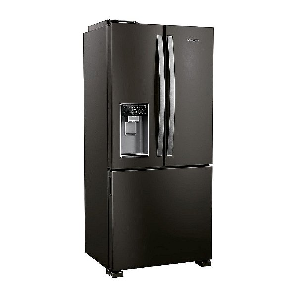 Geladeira Brastemp Frost Free French Door 544 Litros Preta Água e Gelo na Porta - BRH85ME