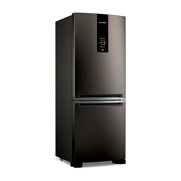 Geladeira Brastemp Eclipse Collection Frost Free Inverse A+++ 447 Litros Cor Black Inox com Smart Flow e Fresh Box - BRE57FE