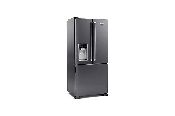 Geladeira Brastemp Gourmand Frost Free French Door Água e Gelo na Porta 515 litros Cor Inox - BRH86AR
