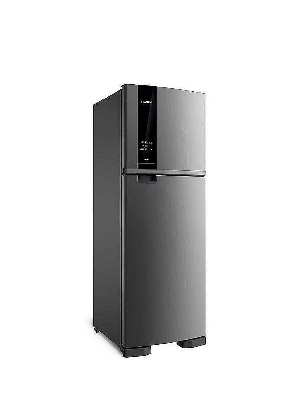 Geladeira Brastemp Frost Free Duplex 375 litros cor Inox com Espaço Adapt - BRM45JK