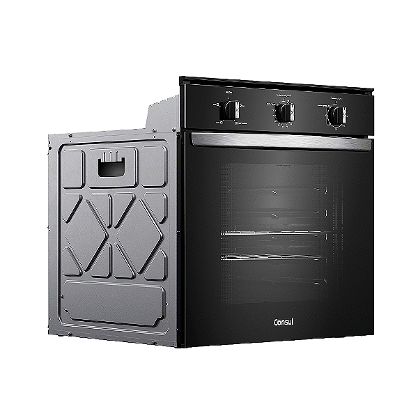 Forno de Embutir Elétrico Consul 84 Litros Preto com Timer Autodesligamento e Grill - COB84BE