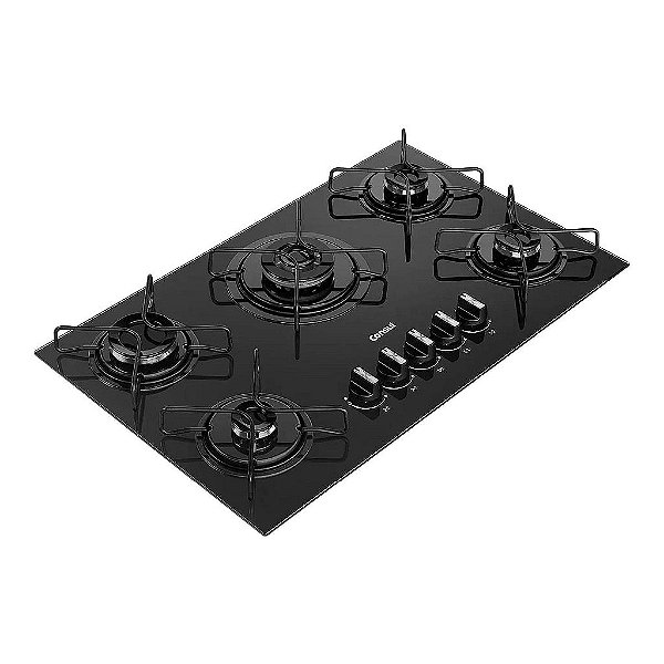 Cooktop 5 Bocas a Gás Consul com Queimadores Especiais e Mesa de Vidro - CDS75AE