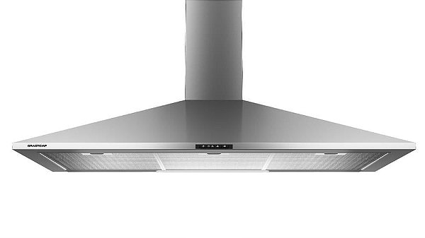 Coifa de Parede Brastemp 90cm Inox Piramidal 5 e 6 Bocas com Duplo Filtro - BAI91BR