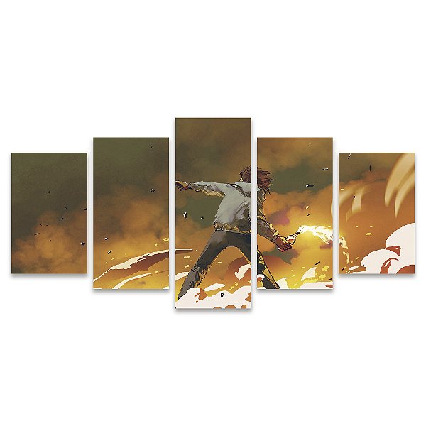 Kit Quadros Mosaico Bomba Teen Fantasia Molotov Anime