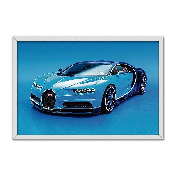 Quadro Decorativo Carro Esportivo Azul