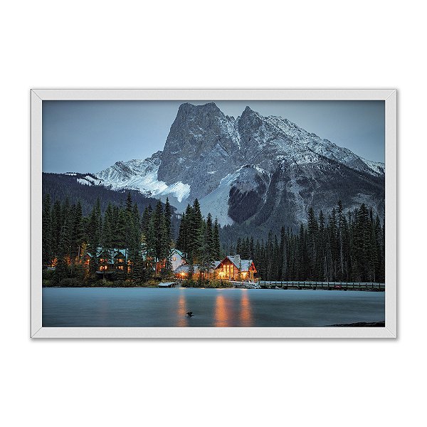 Quadro Decorativo Paisagem Montanhas com Gelo