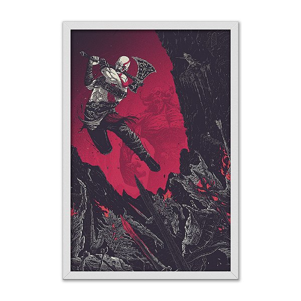 Quadro Decorativo Jogo Kratos Deus Da Guerra