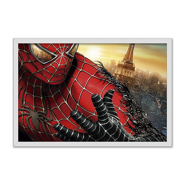Quadro Decorativo Homem Aranha Herói Tomado Pelo Venom