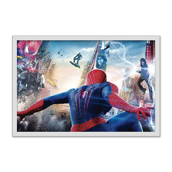 Quadro Decorativo Vilões Teen Aranha  Homem Herói