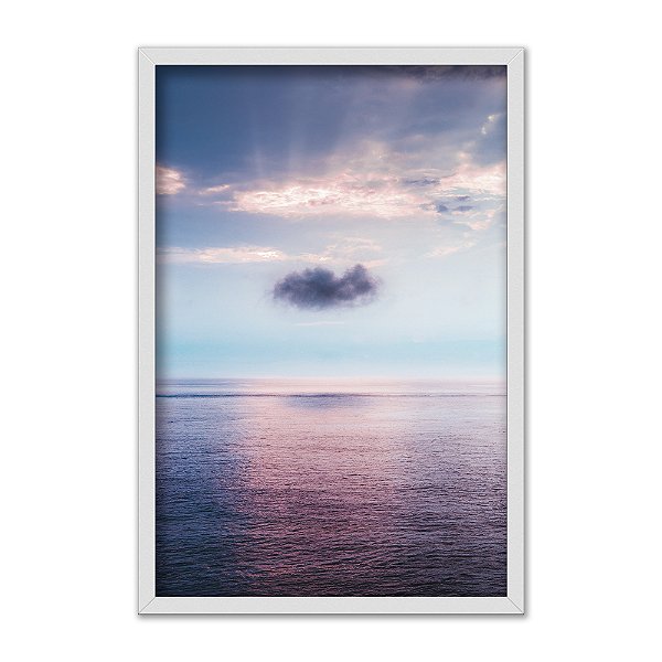 Quadro Decorativo Nuvem Sobre o Oceano