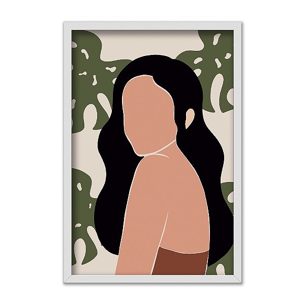 Quadro Decorativo Abstrato Mulher Costela De Adão