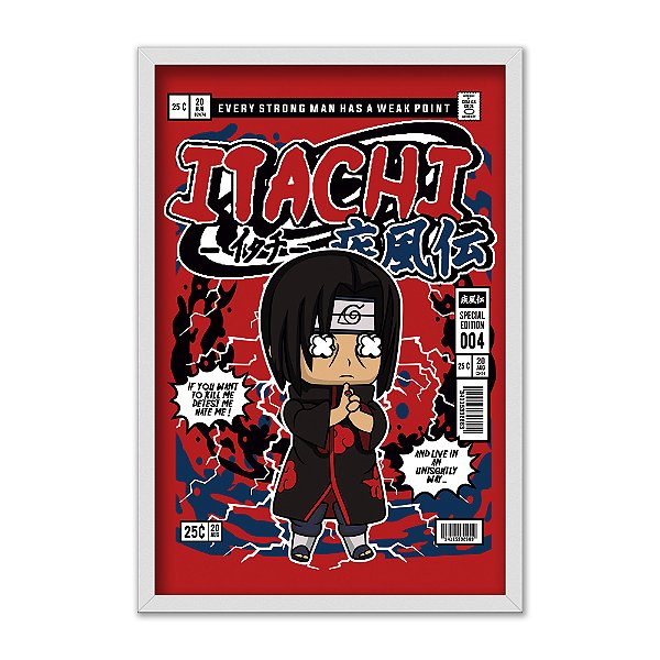 Quadro Decorativo Itachi Chibi Anime Naruto