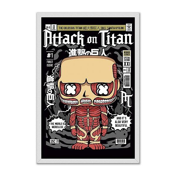 Quadro Decorativo Anime Atack On Titan Titã