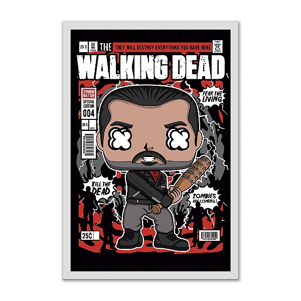 Quadro Decorativo The Walking Dead Negan Chib