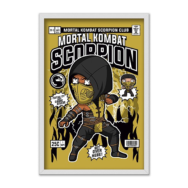 Quadro Decorativo Jogo Luta Scorpion