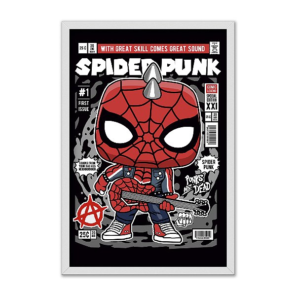 Quadro Decorativo  Homem Spider Punk Aranha