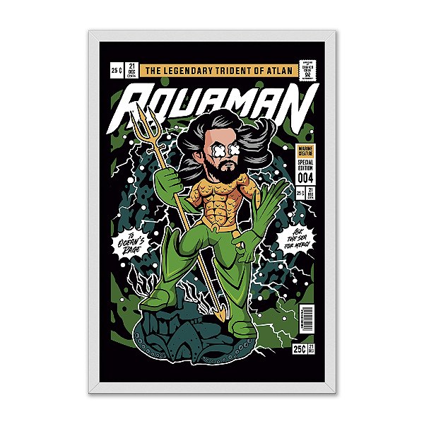 Quadro Decorativo Herói Aquaman
