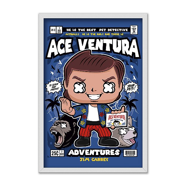 Quadro Decorativo Ace Ventura Jim Carrey