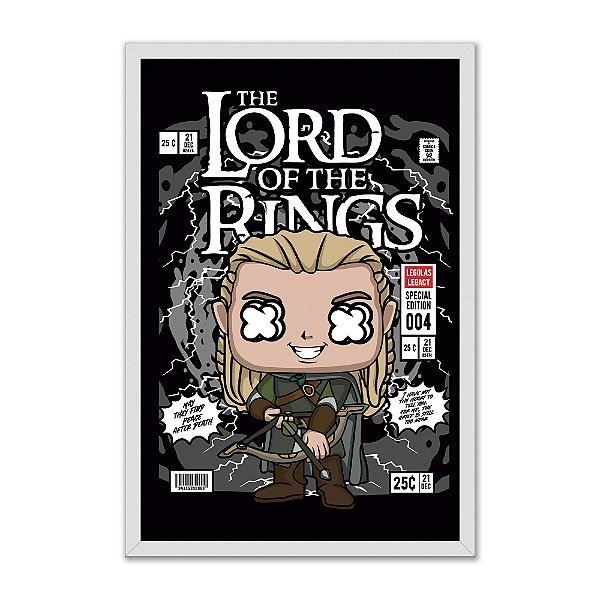 Quadro Decorativo Senhor Dos Anéis Personagem Legolas