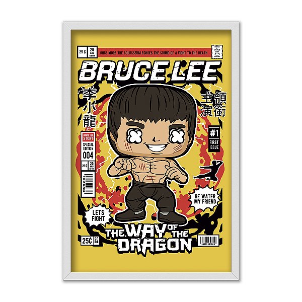 Quadro Decorativo Filme Lutador Bruce Lee Dragon