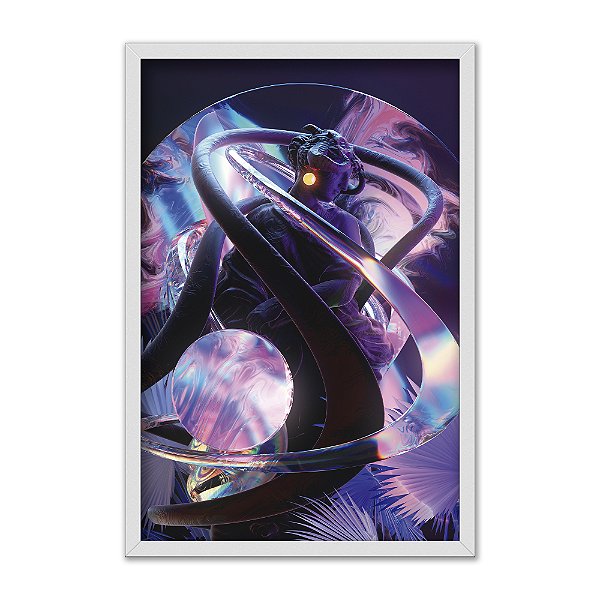 Quadro Decorativo Moderno Estátua Grega Luzes Furtacor