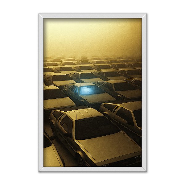 Quadro Decorativo Abstrato Carro Iluminado