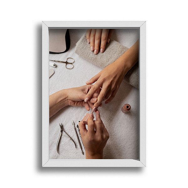 Quadro Decorativo Salão de Beleza Manicure Unhas Feminino