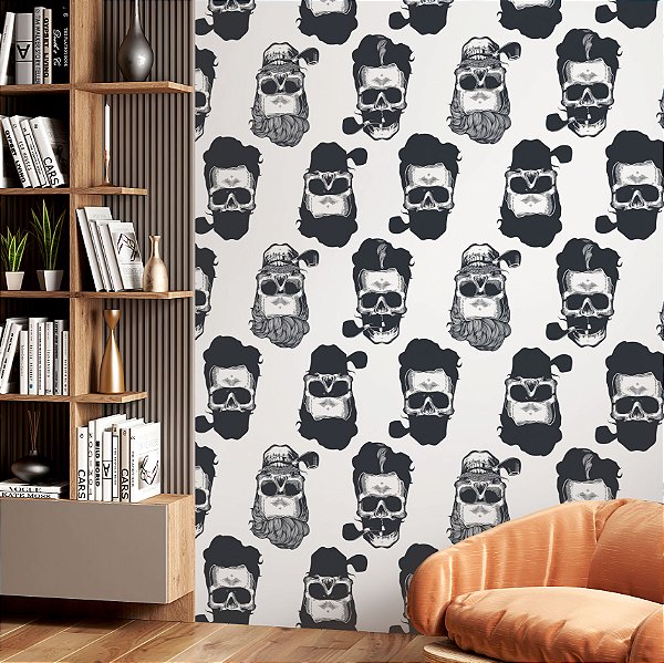 Papel de parede Autoadesivo Sala Efeito Madeira Natural Liso