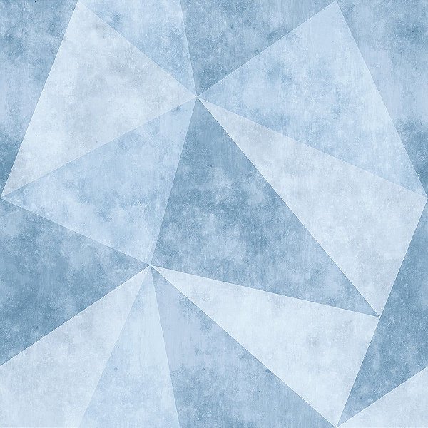 Papel de parede Autoadesivo Sala Zara Efeito Cimento Queimado Azul