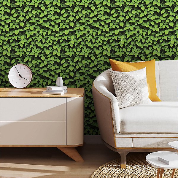 Papel de parede Autoadesivo Sala Varanda Jardim Vertical Realista