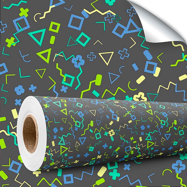Papel de parede Autoadesivo Infantil Formas Geométricas Aleatórias
