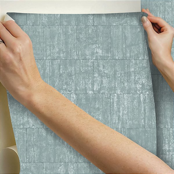 Papel de parede Autoadesivo Sala Abstrato Moderno Taco Rustico Verde