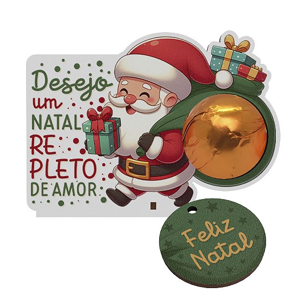 Lembrancinha Porta Bombom Papai Noel - Um natal repleto de amor