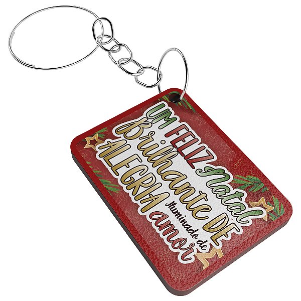 Lembrancinha Chaveiro Um Feliz Natal Brilhante