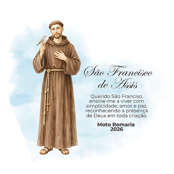 Lembrancinha Católica Coração São Francisco de Assis MDF Recordação Especial - Kit de 30 unidades