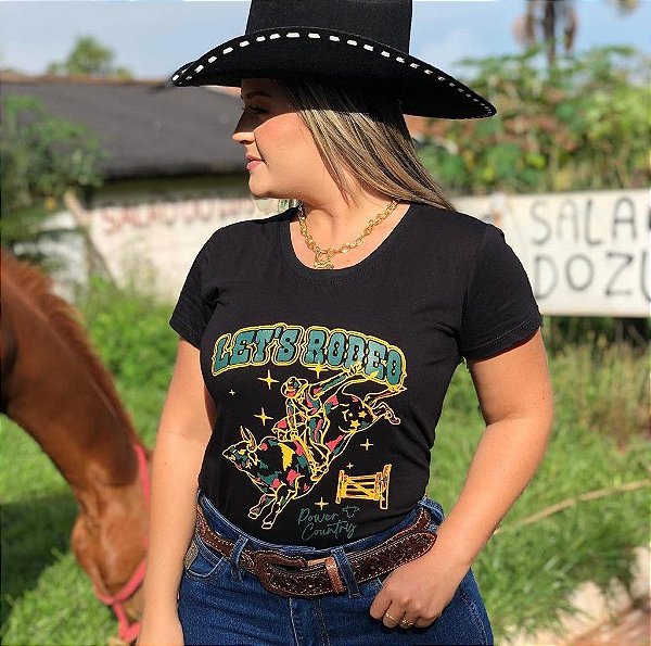 T-shirt country black