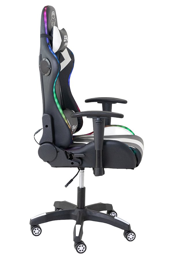 Cadeira Gamer EFA RFS EXTREME com Led/Rgb e Som Bluetooth Branca