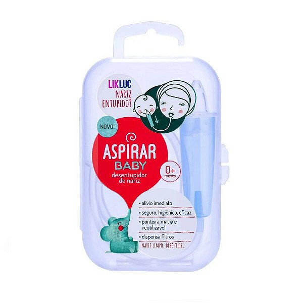Aspirador Nasal Para Bebês Com Estojo - Aspirar Baby LikLuc