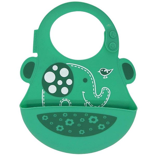 Babador De Silicone Marcus & Marcus Elefante