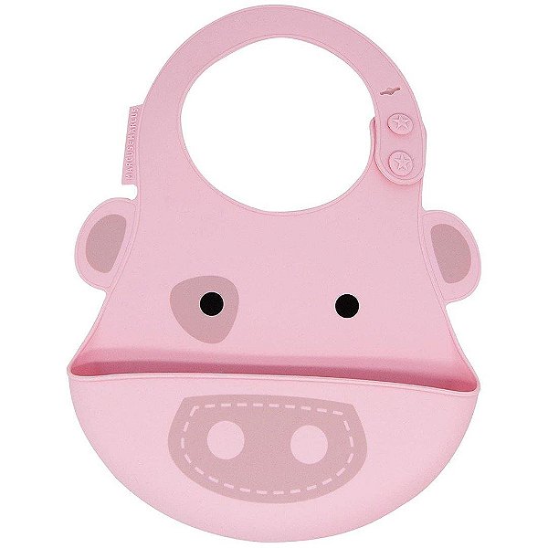 Babador De Silicone Marcus & Marcus Porquinho