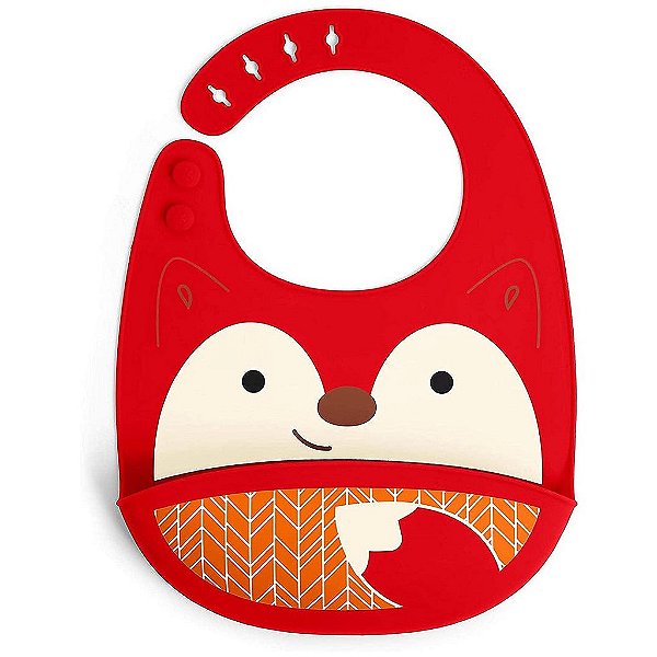 Babador De Silicone Skip Hop Zoo Raposa