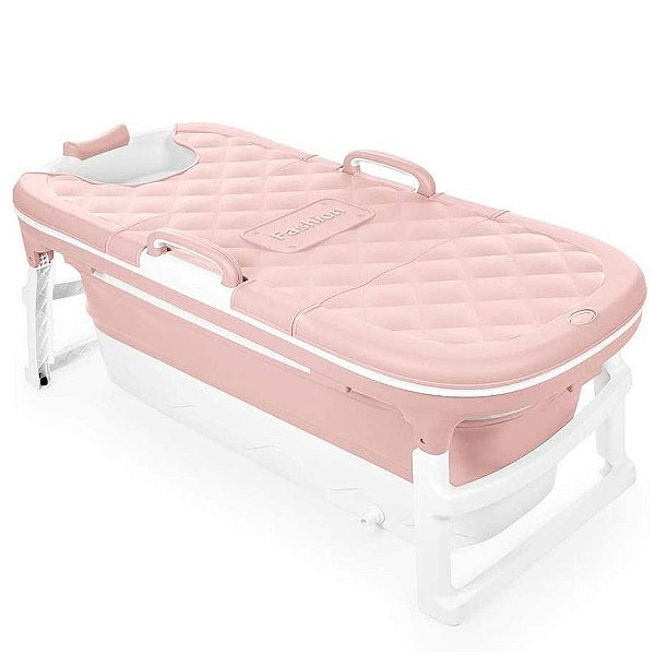 Banheira De Plástico Extra Grande Rosa Baby Pil