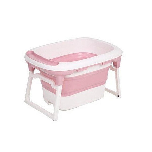 Banheira De Plástico Media Rosa Baby Pil