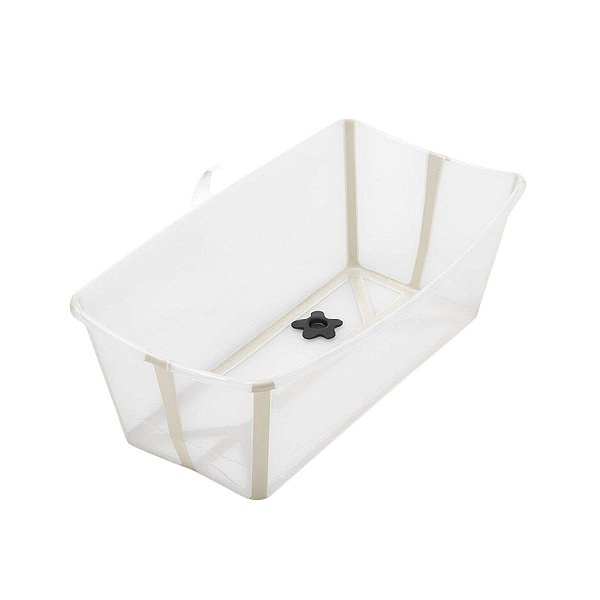 Banheira Flexível Stokke Transparente Areia Bege