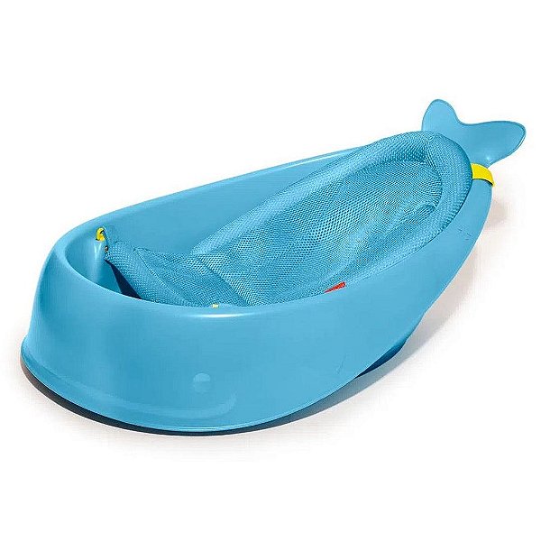 Banheira Infantil Baleia Moby 3 Estágios Skip Hop Azul