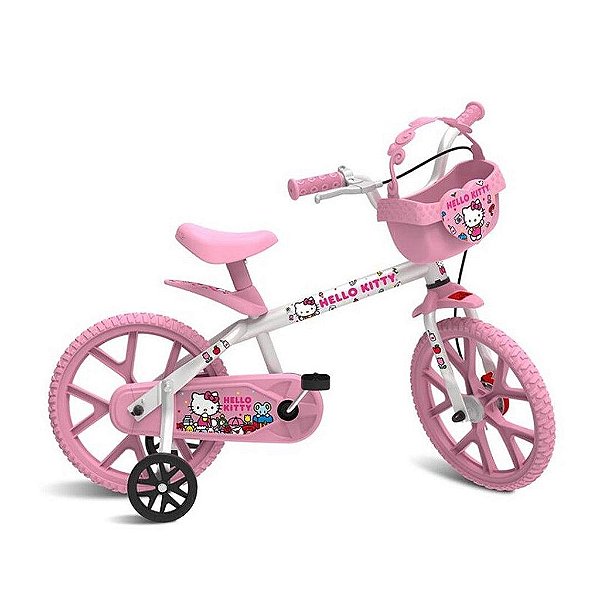 Bicicleta Infantil Bandeirante Hello Kitty Rosa